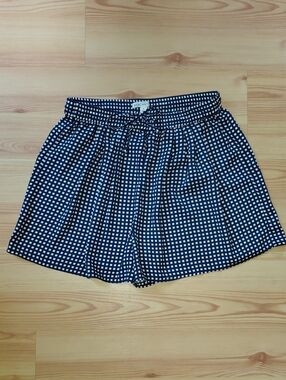 J. Crew Navy and White Checked Women's Shorts